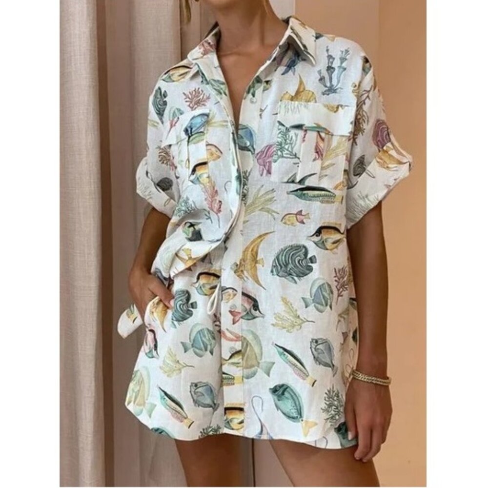 Commense Shirt and Short Set NWT, Size M